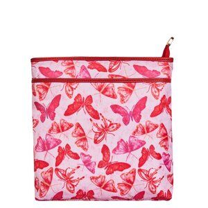 Butterfly Printed Fabric Crossbody Sling Bag –Women Over the Shoulder Purse